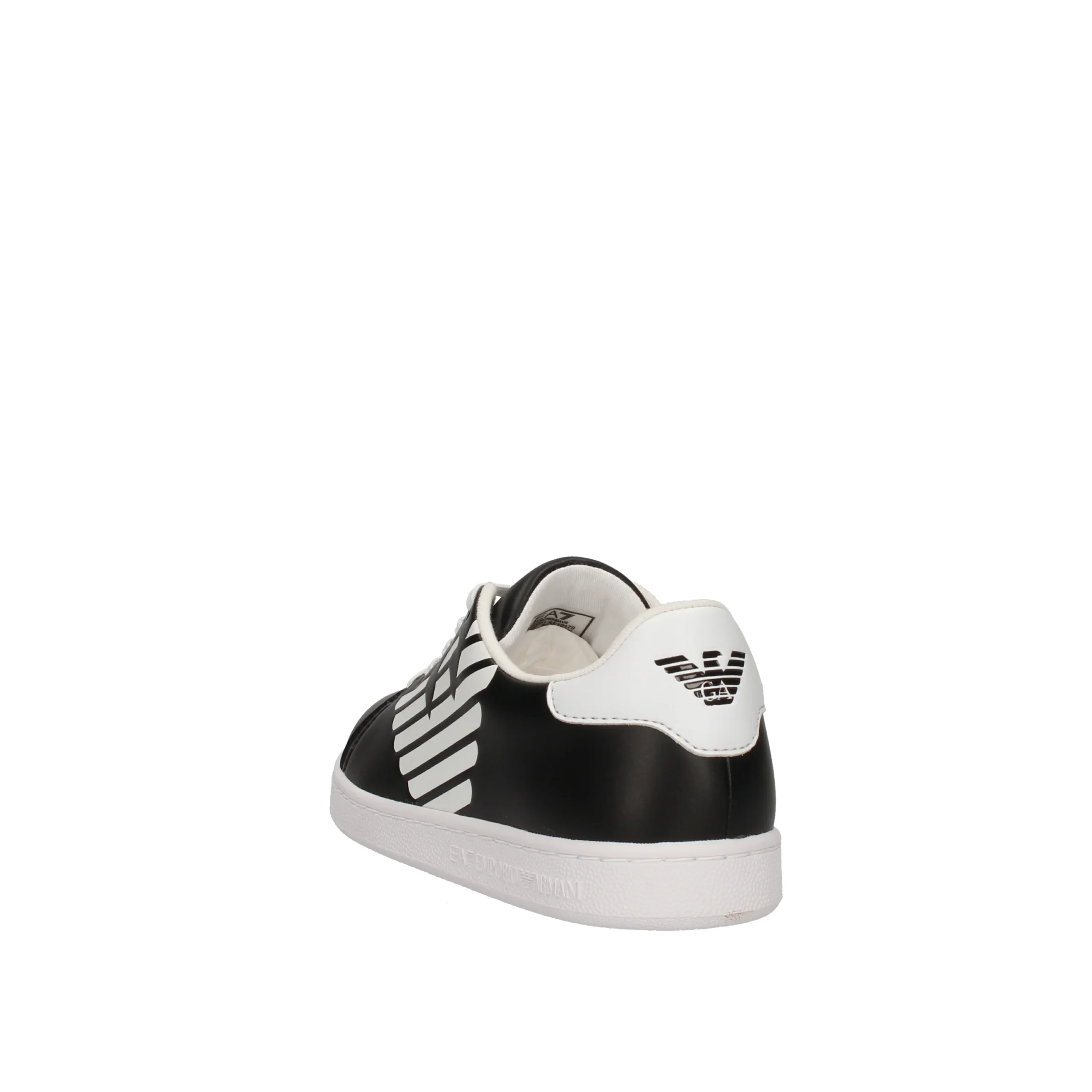 EA7 Emporio Armani sneakers in pelle con logo aquila - immagine 3
