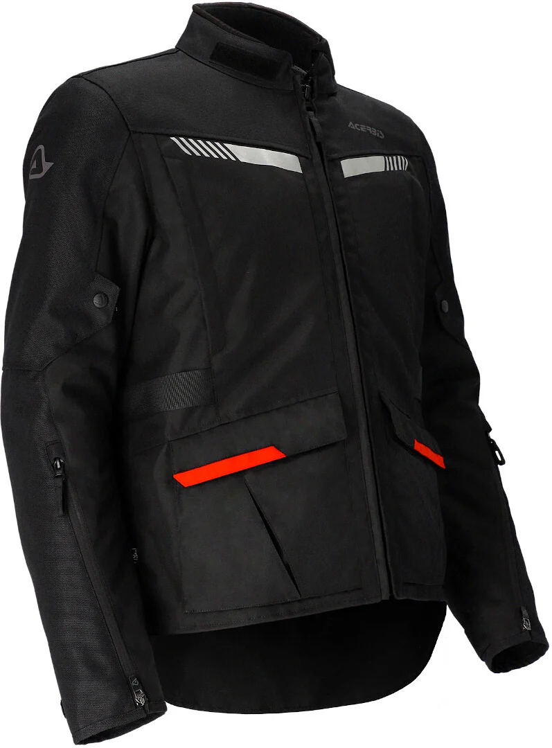 Giacca Moto Uomo Acerbis X-Trail Nero Rosso Invernale - immagine 6