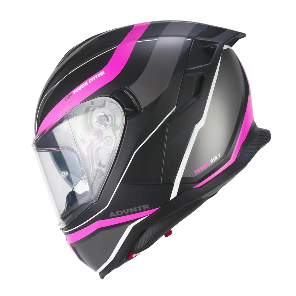 Casco CGM Integrale 363S SHOT RUN Nero Fucsia Fluo Opaco 22-06 - immagine 3